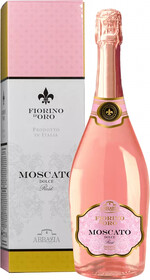 Игристое вино Fiorino d'Oro Moscato Rose Asti DOCG Abbazia Di San Gaudenzio (gift box) 0.75л