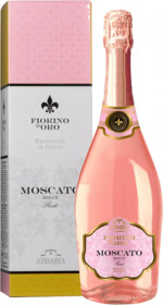 Игристое вино Fiorino d'Oro Moscato Rose Asti DOCG Abbazia Di San Gaudenzio (gift box) 0.75л