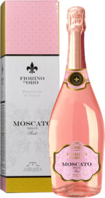 Игристое вино Fiorino d'Oro Moscato Rose Asti DOCG Abbazia Di San Gaudenzio (gift box) 0.75л