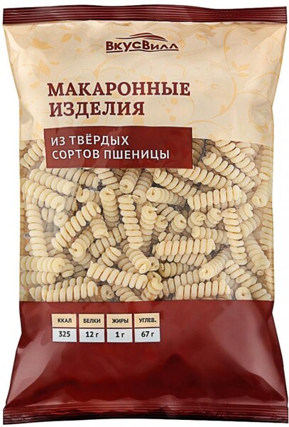 Макароны ВкусВилл Пружина дурум 450 г