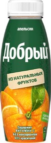 Нектар ДОБРЫЙ Апельсиновый, 0.3л