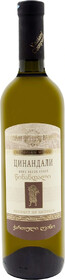 Вино Цинандали белое сухое, 750мл