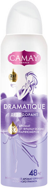 Дезодорант-аэрозоль женский CAMAY Драматик, 150мл