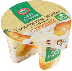Продукт творожный Село Зеленое Зерно творожное в сливках с наполнителем Груша 5% 130 г