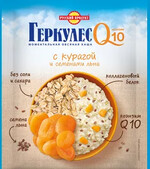 Геркулес Русский продукт Q10 с курагой и семенами льна 35 г