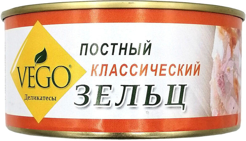 Зельц классический постный веган, ж/б с ключом, 300 г