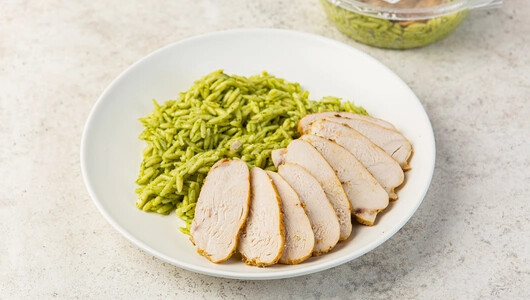 Паста «Орзо» с запеченной курицей