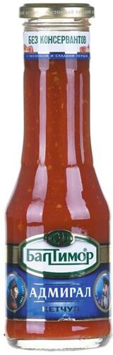 Кетчуп с чесноком и перцем Адмирал БАЛТИМОР, 320 г X 1 штука