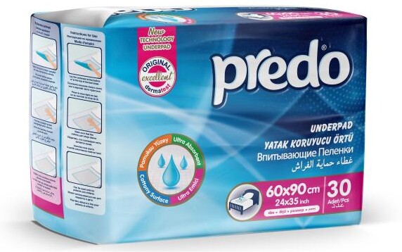 Пеленки детские Predo Baby 60х90 см, 30 шт