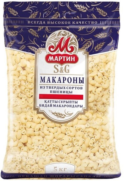 МАРТИН / Макароны от Мартина Рожки особые 5 кг