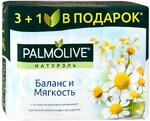 Мыло Palmolive Натурэль Баланс и мягкость с экстрактом ромашки и витамином Е 4x90 г