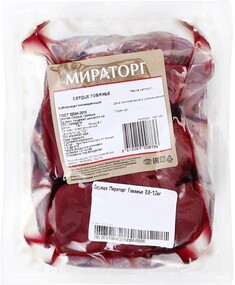 Сердце говяжье Мираторг охлажденное, 0,4-0,8кг