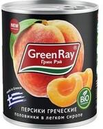 Персики Green Ray Половинки в сиропе