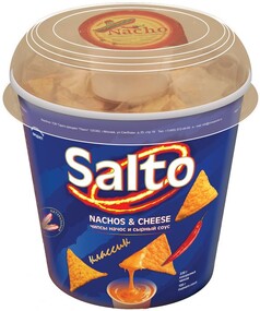 Чипсы Salto Nachos and Cheese Классик 220 г