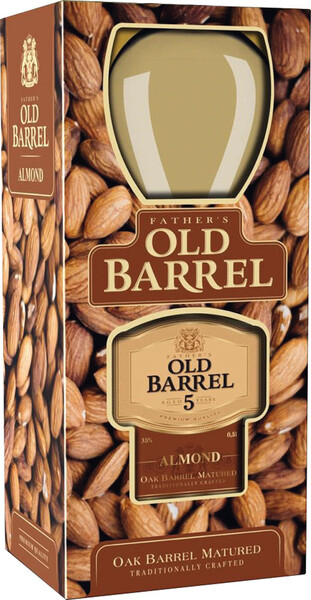 Аперитив Фазер'с Олд Баррель Элмонд 35% 0,5л+бокал