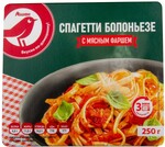 Блюдо готовое АШАН Красная птица Спагетти болоньезе, 250 г