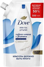 Крем-гель для душа Dove Глубокое питание и увлажнение для всей семьи, 500 мл