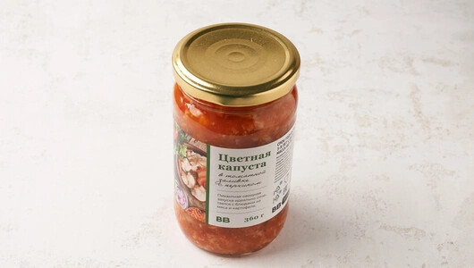 Закуска овощная «Цветная капуста в томатной заливке с перчиком»