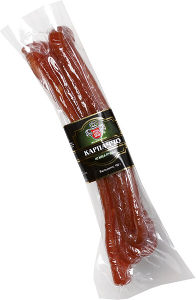 Карпаччо сырокопченое из мяса птицы ВЕЛЕС, 100г