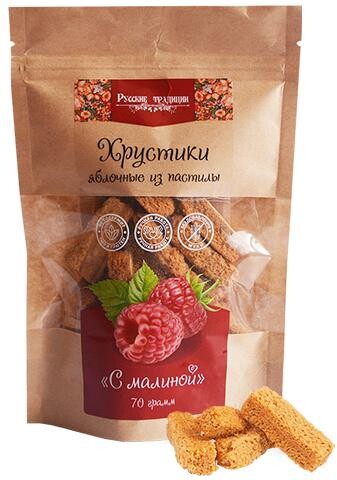 Хрустики из пастилы яблочные Русские традиции Классические, 70 г
