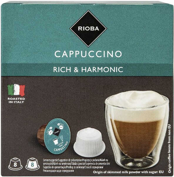 Кофе Rioba Dolce Gusto Cappuccino в капсулах 12 г х 16 шт
