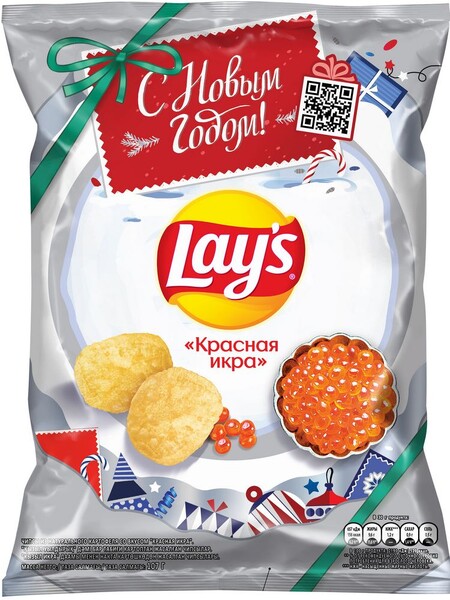Чипсы картофельные Lay's Красная икра 107г