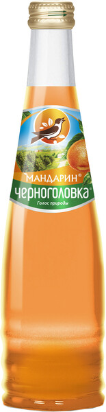 Напиток Черноголовка мандарин газированный, 330 мл., стекло