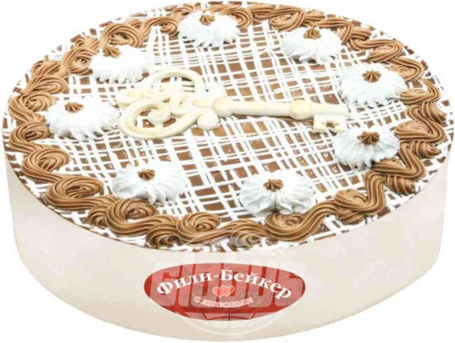 Торт бисквитный Фили-Бейкер Любимый Ключик, 500 г