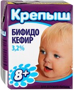 Бифидокефир Крепыш для детского питания с 8 месяцев 3,2% 0,2кг