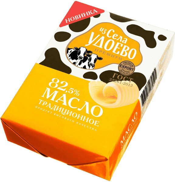 Масло сливочное Из села Удоево Традиционное 82,5% 180 г