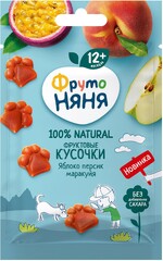 Фруктовые кусочки Фрутоняня яблоко,персик,маракуйя 15г