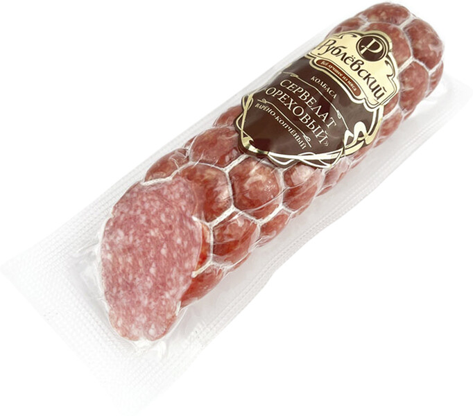 Колбаса Рублевский Сервелат Ореховый варено-копченая, 300г