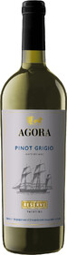 Вино Agora Yachting Pinot Grigio Reserve белое сухое Россия, 0,75 л