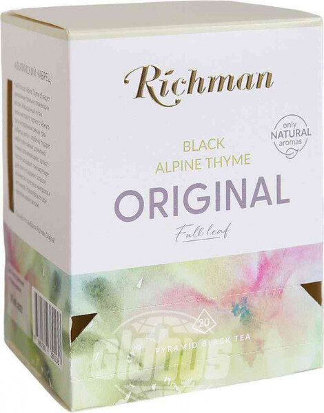 Чай черный Richman Alpine Thyme Orignal, 20×2 г
