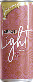 Вино игристое розовое полусладкое «Abrau-Durso Abrau Light Rose» в жестяной банке, 0.25 л