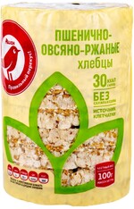 Хлебцы АШАН Красная птица пшенично-овсяно-ржаные, 100 г