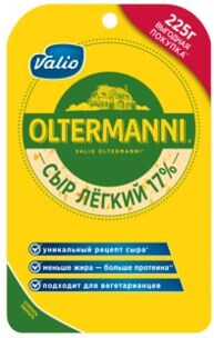 Сыр Valio Oltermanni полутвердый Легкий 17% 225 г