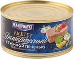 Паштет Главпродукт деликатесный с гусиной печенью 315г