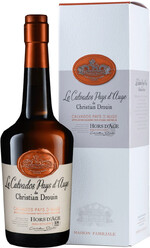 Кальвадос Calvados Hors d'Age 18 Years Old Pays d'Auge AOC Christian Drouin (gift box) 0.7 л
