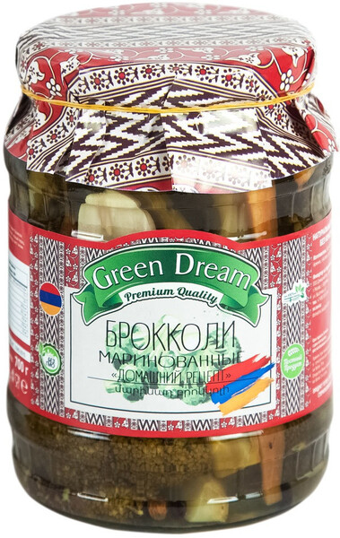 Брокколи Green Dream Домашний рецепт маринованные 700г