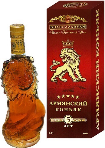Шахназарян, Армянский Коньяк 5 звезд, в подарочной коробке (
