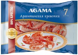 Креветка Agama Аргентинская №7 без головы свежемороженая 850 г