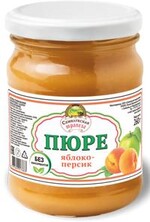 Пюре яблочно-персиковое Семилукская трапеза, 470 гр., стекло