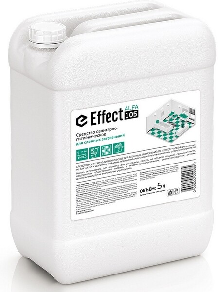 Средство санитарно-гигиеническое для удаления сложных загрязнений Effect Alfa 105, 5 л