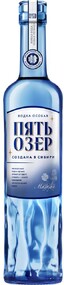 Водка Пять Озер Мягкая 38% Россия, 500 мл., стекло