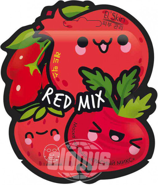 Маска-коктейль для лица тканевая El'Skin Красный микс, 23 мл