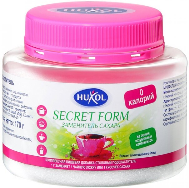 Заменитель сахара Huxol Secret Form 0,17кг