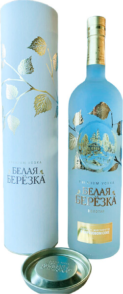 Водка Белая берёзка золотая 40% 1л п/у