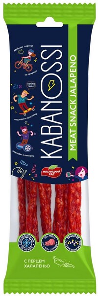 Колбаски Кабаносси с перцем халапенью 70г Мясницкий ряд