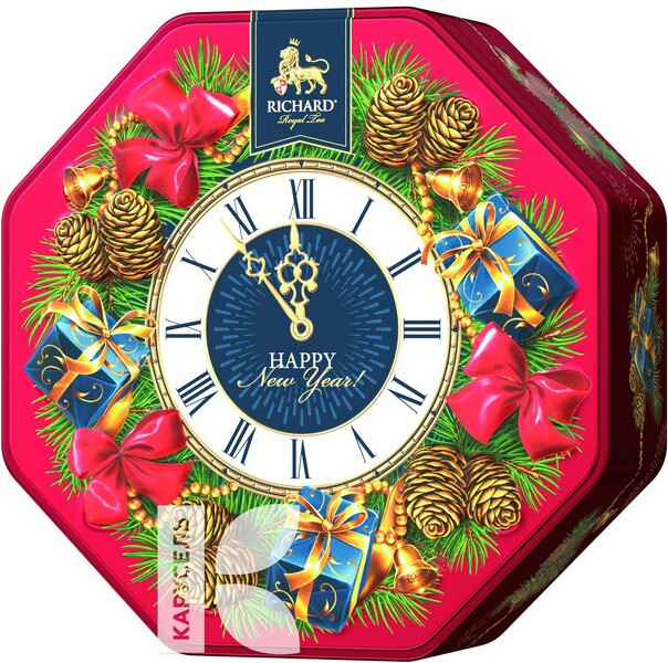 Чай RICHARD Блистательный Новый Год  с ароматом цедры апельсина и корицы, 80г